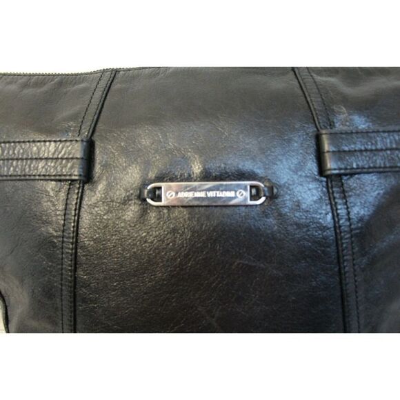 LRG
ADRIENNE VITTADINI BLACK GENUINE LEATHER XBODY SHOULDER BAG PURSE MESSENGER - Picture 8 of 11